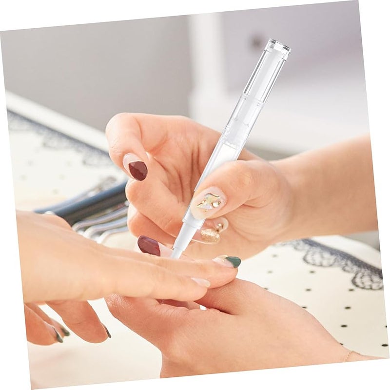 10 Pack 3ml Empty Nail Oil Pens With Brush Tip Rotary Cosmetic Tubes - Image 2